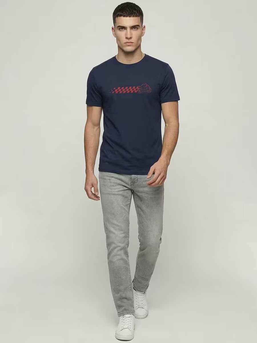 Racing Pulse Motorcycle T-Shirt For Men - Half Sleeve - alternate view 5