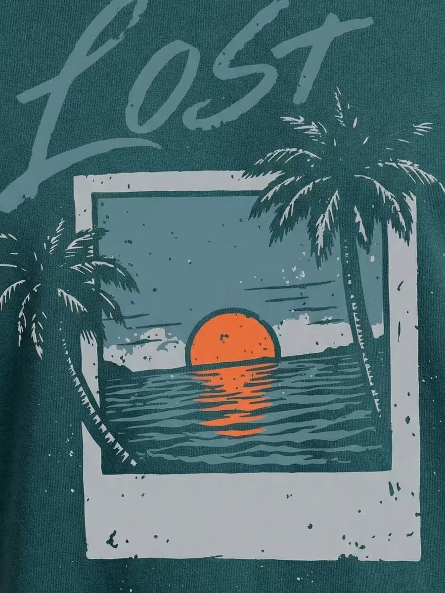 Lost In Nature T-Shirt For Men - Half Sleeve - alternate view 2