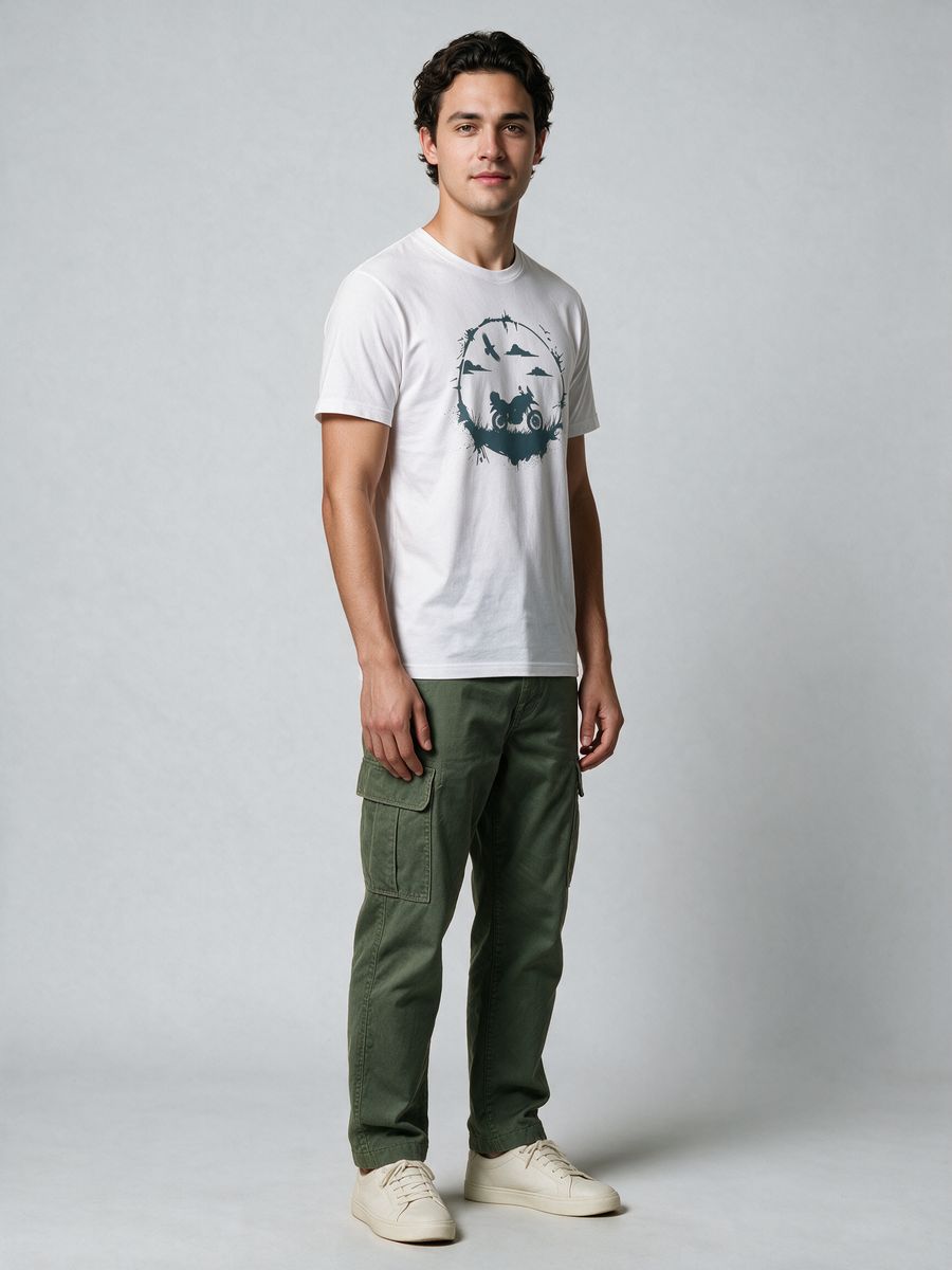Freedom Rider T-Shirt For Men - Half Sleeve - alternate view 4