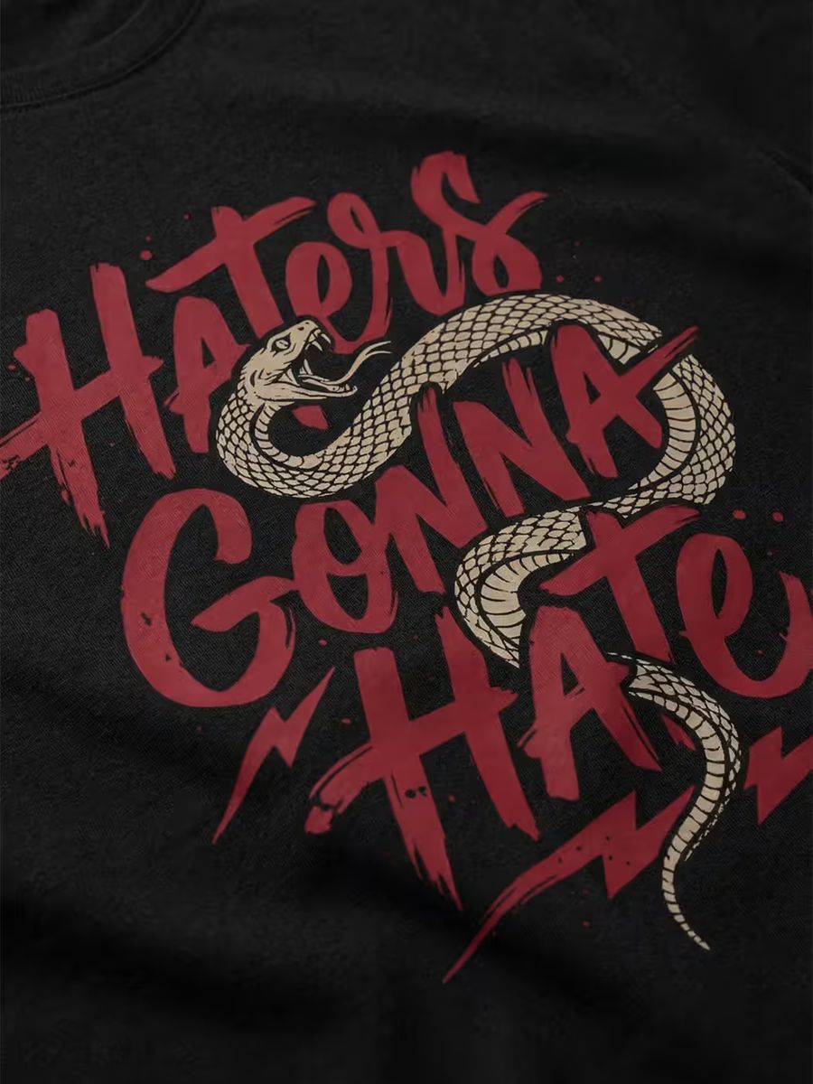 Haters Gonna Hate T-Shirt For Men - Half Sleeve 2