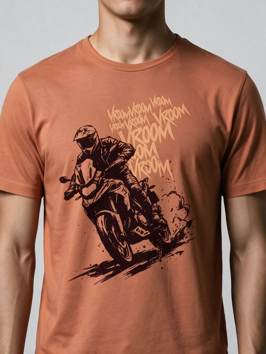 Full Throttle Bike T-Shirt For Men - Half Sleeve - alternate view 5