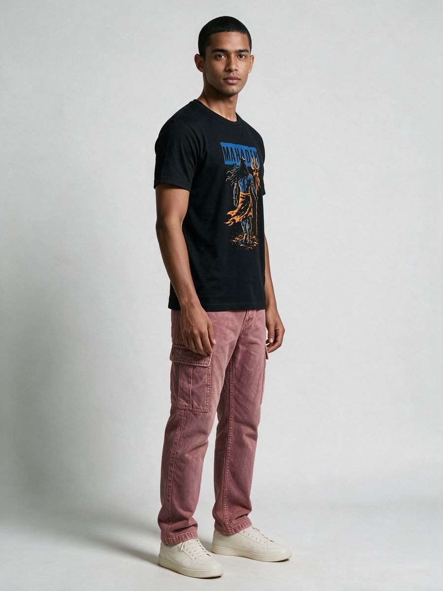 Trishul Warrior T-Shirt For Men - Half Sleeve - alternate view 4