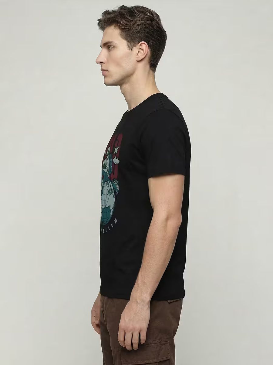 Wanderlust Explorer T-Shirt For Men - Half Sleeve - alternate view 4