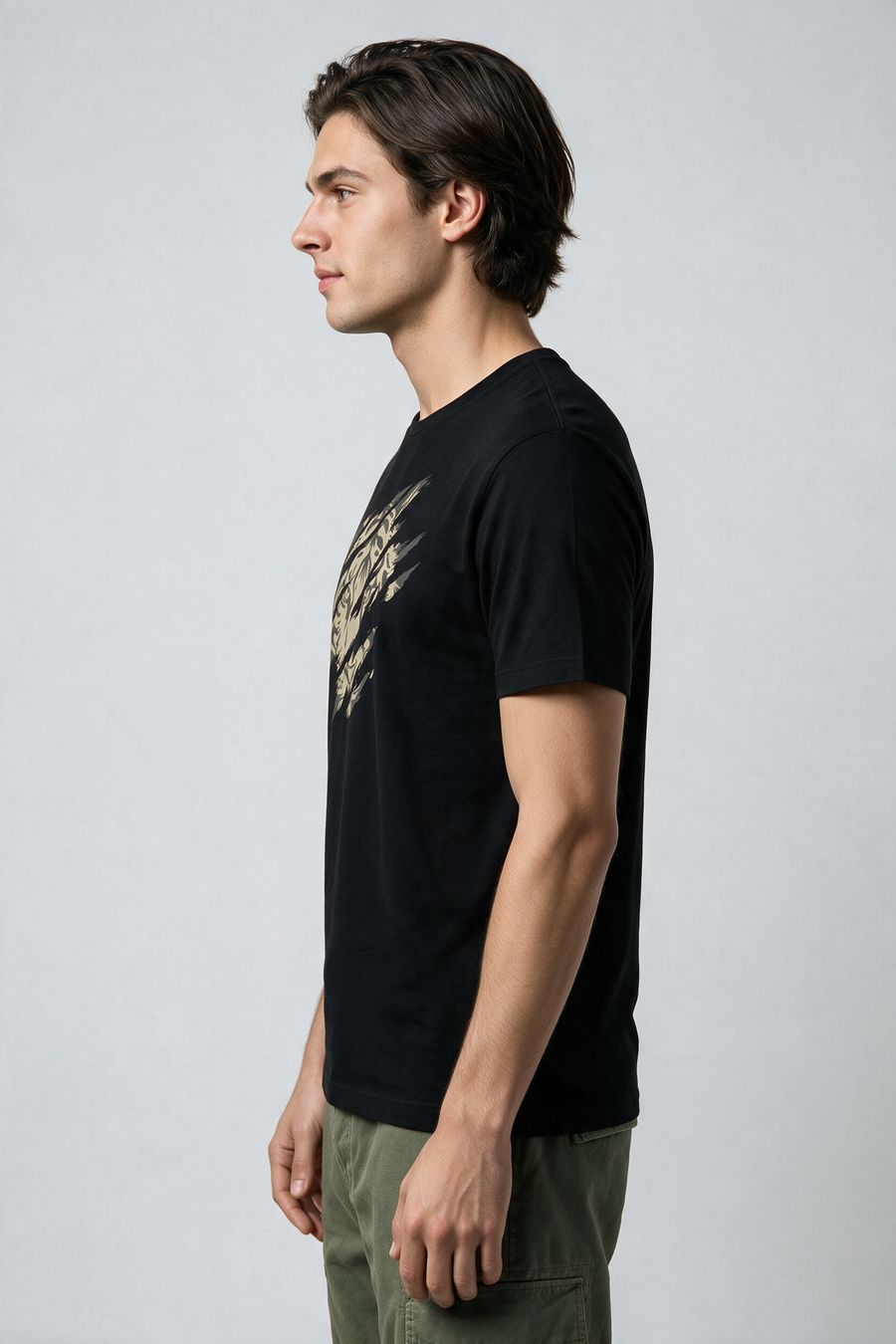 Beast Graphic Printed T-Shirt For Men - Half Sleeve - alternate view 3