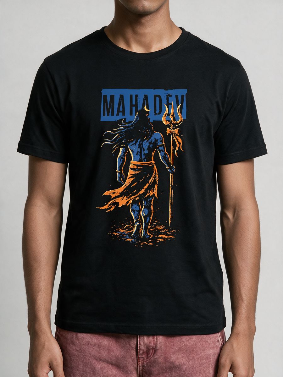 Trishul Warrior T-Shirt For Men - Half Sleeve - alternate view 5