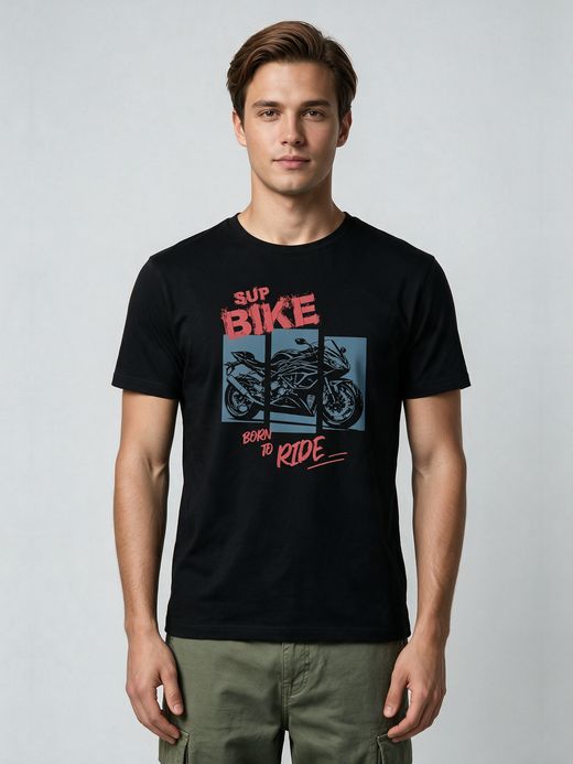 Born to Ride T-Shirt For Men - Half Sleeve