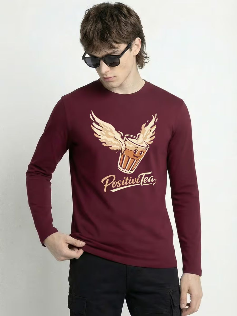 Positivitea Chai T-Shirt For Men - Full Sleeve
