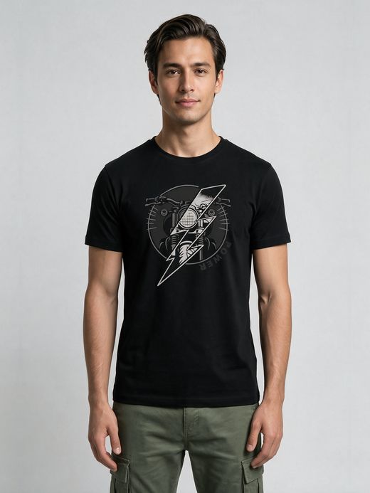 Power Rider T-Shirt For Men - Half Sleeve