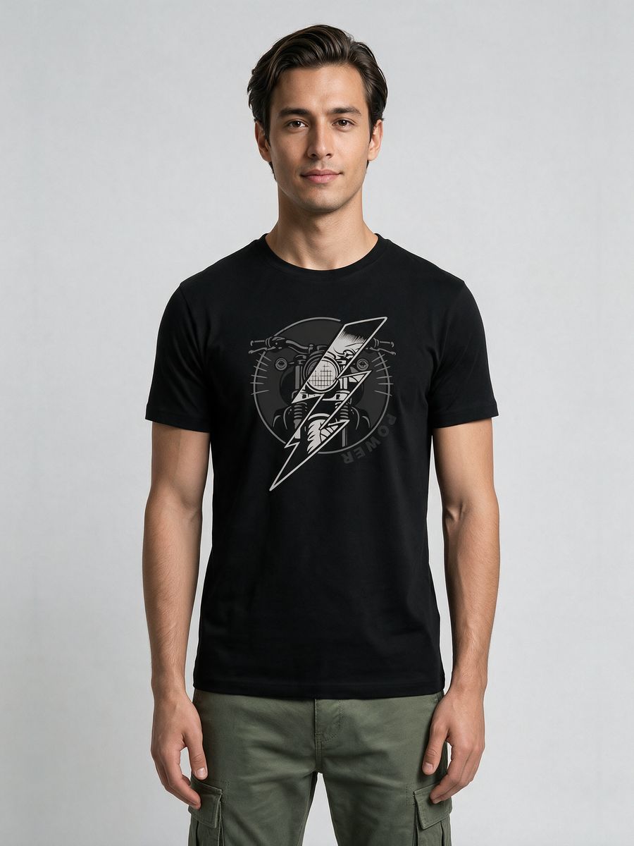 Power Rider T-Shirt For Men - Half Sleeve