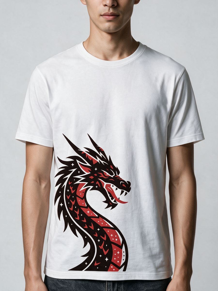 Dragon Rage T-Shirt For Men - Half Sleeve - alternate view 5