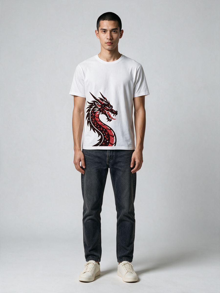 Dragon Rage T-Shirt For Men - Half Sleeve - alternate view 6