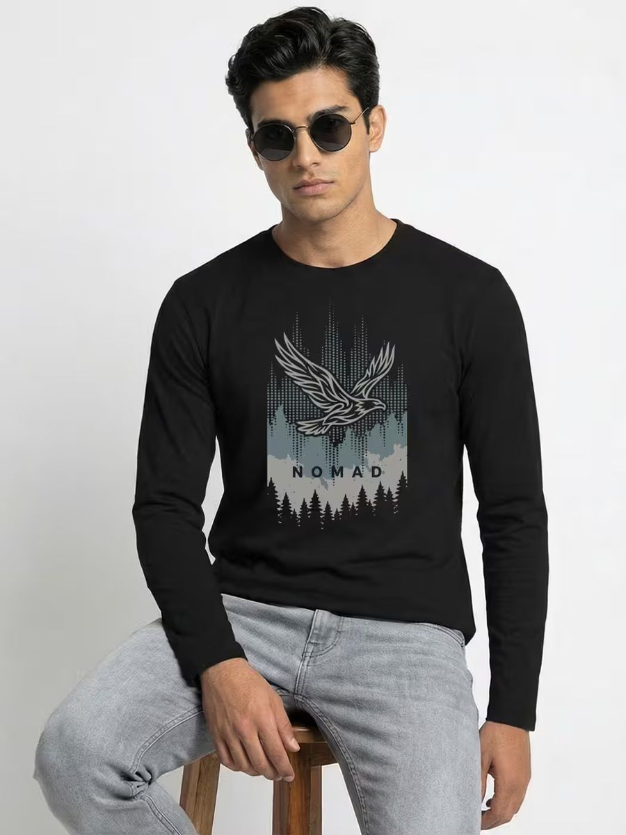 Nomad Graphic T-Shirt For Men - Full Sleeve