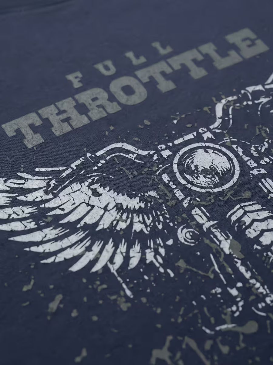 Full Throttle Rider T-Shirt For Men - Half Sleeve 2