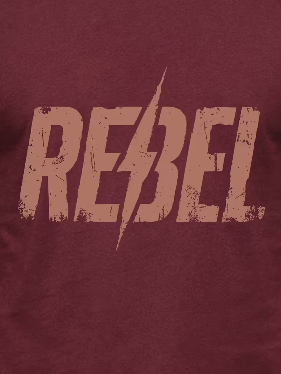 Born Rebel T-Shirt For Men - Half Sleeve 2
