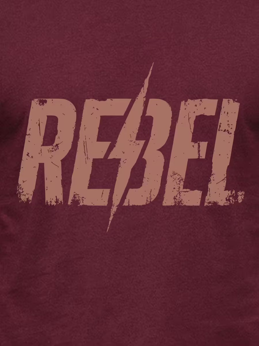 Born Rebel T-Shirt For Men - Half Sleeve 2