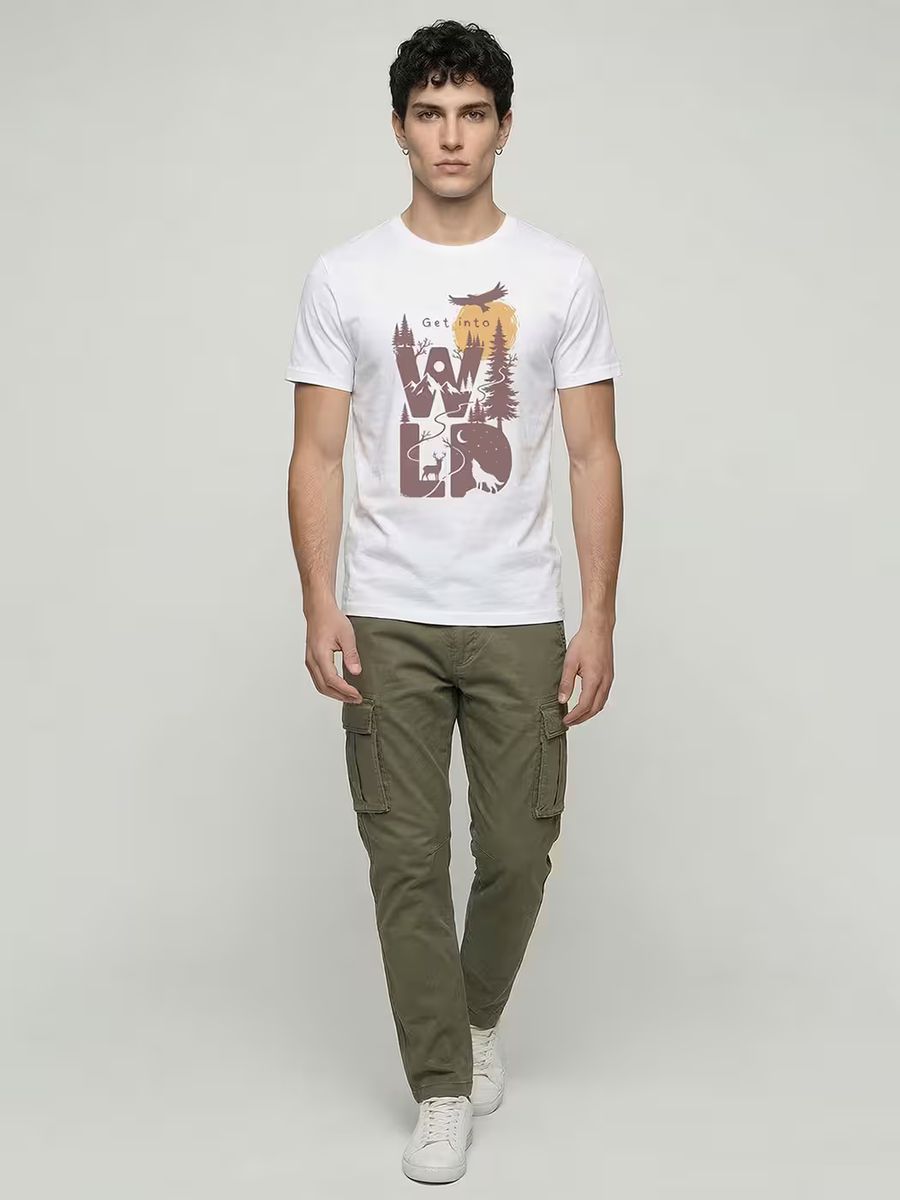 Get Into Wild T-Shirt For Men - Half Sleeve - alternate view 5