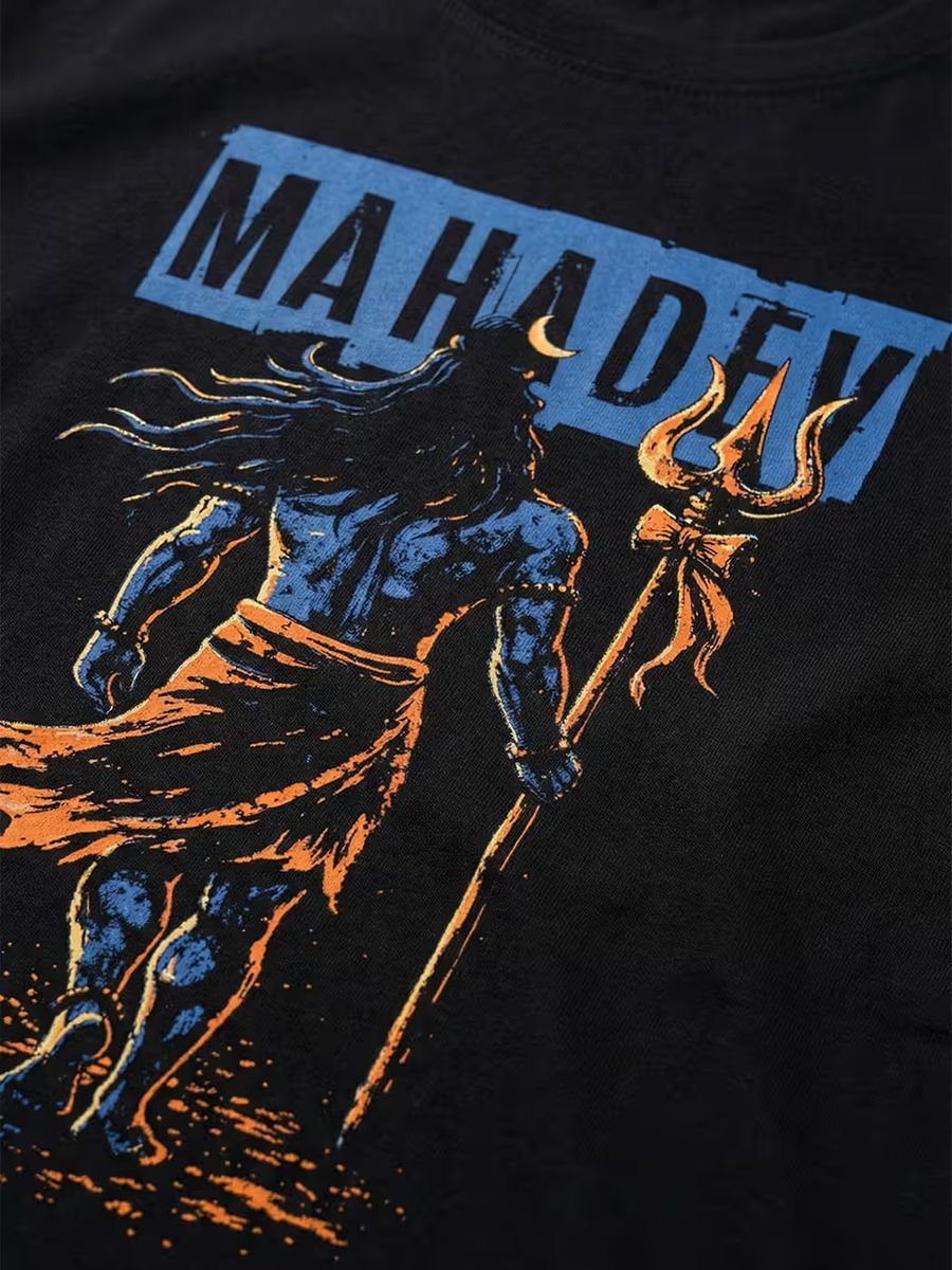 Trishul Warrior T-Shirt For Men - Half Sleeve - alternate view 2