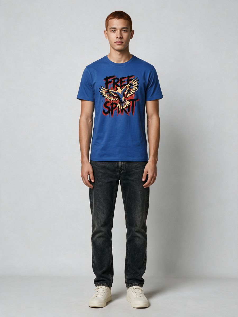 Free Spirit T-Shirt For Men - Half Sleeve - alternate view 6