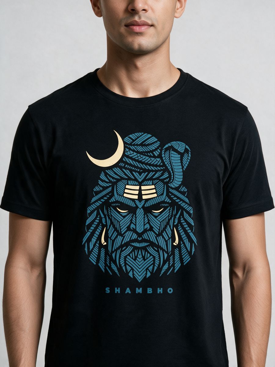Shambho T-Shirt For Men - Half Sleeve - alternate view 5