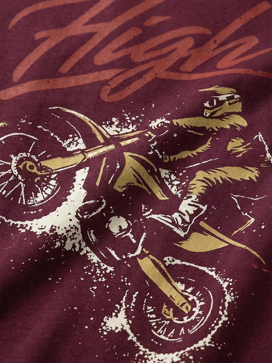 High on Bike T-Shirt For Men - Half Sleeve 2