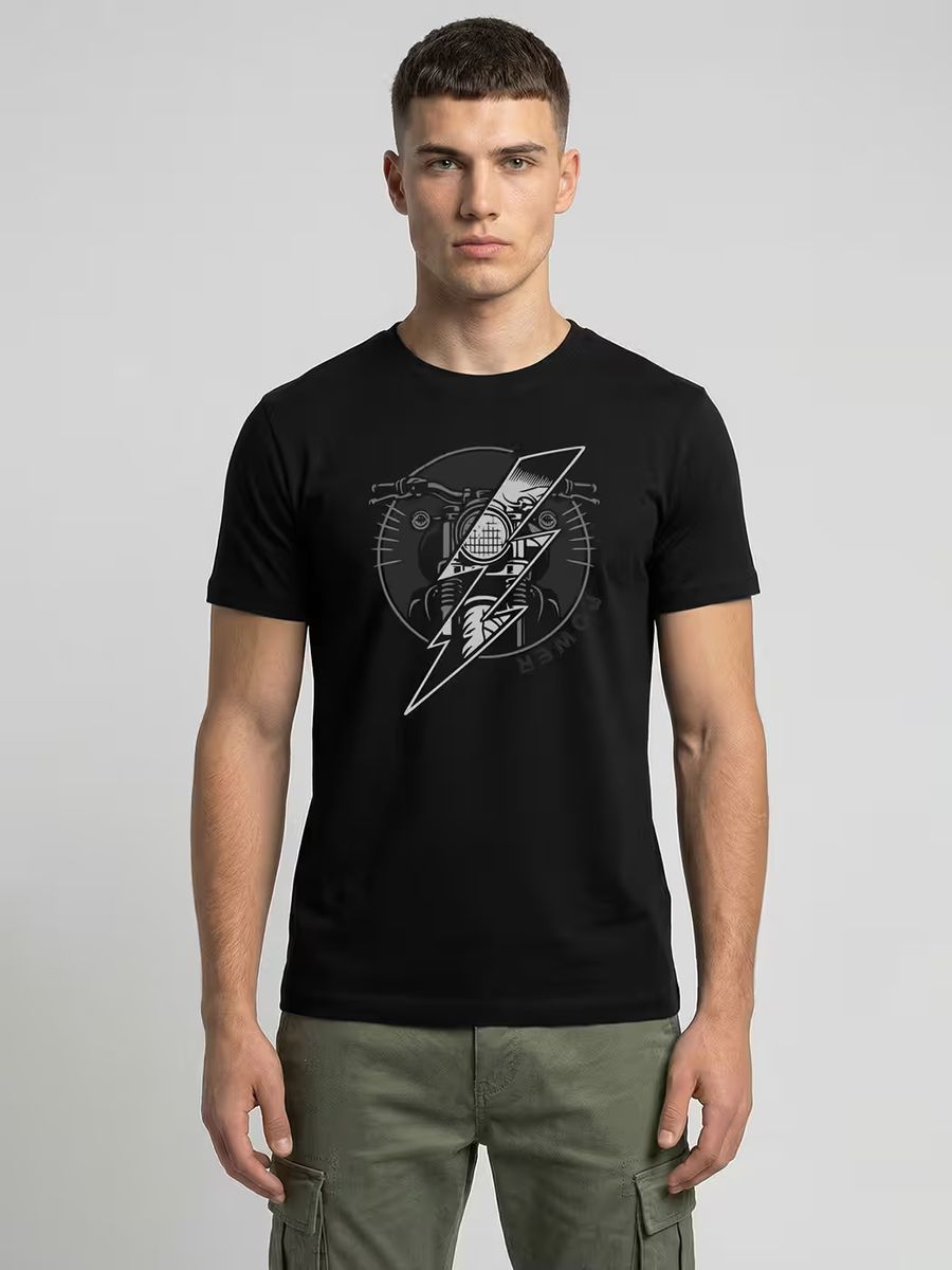 Power Rider T-Shirt For Men - Half Sleeve