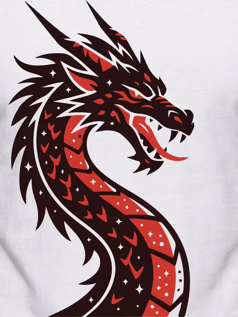 Dragon Rage T-Shirt For Men - Half Sleeve 2