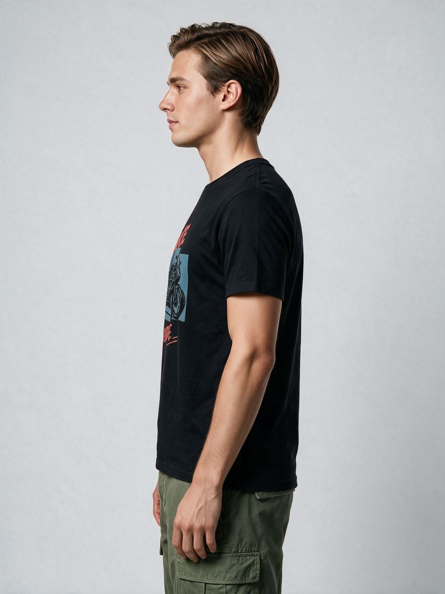 Born to Ride T-Shirt For Men - Half Sleeve - alternate view 3