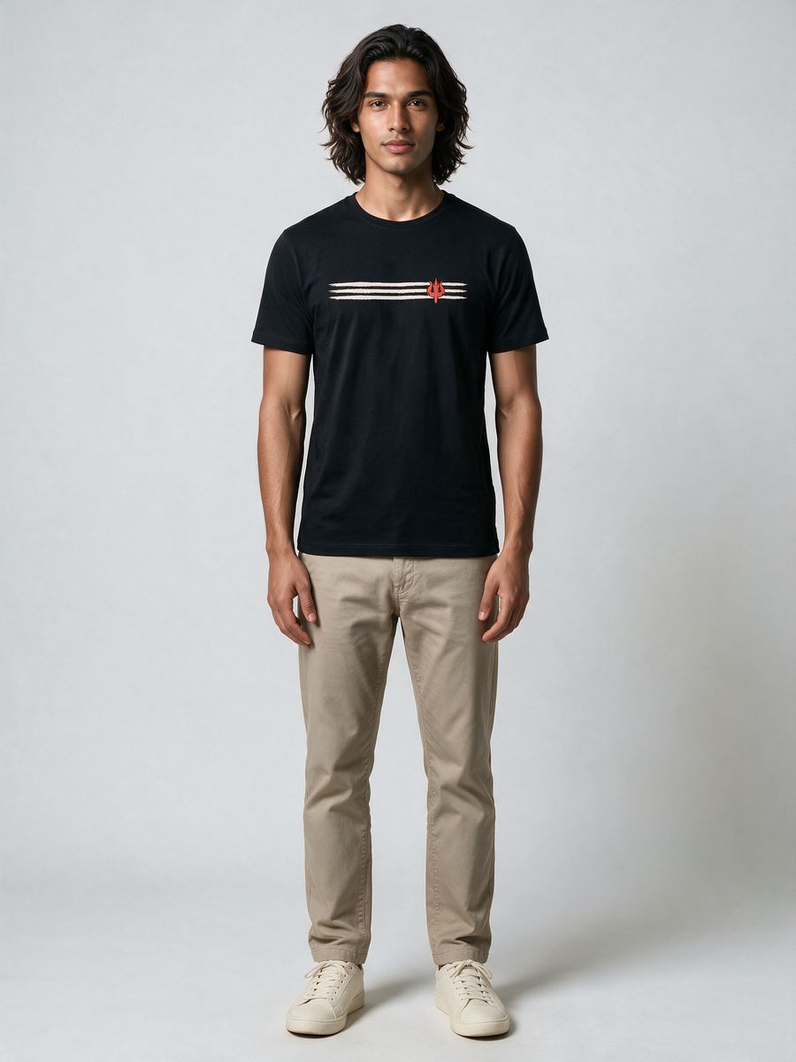 Divine Lines T-Shirt For Men - Half Sleeve - alternate view 6