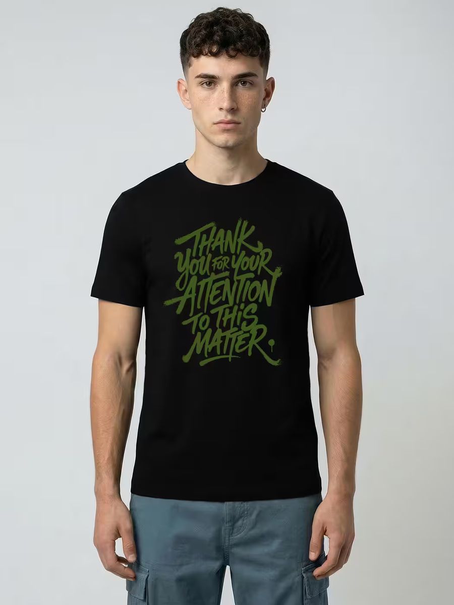 Thank You For Your Attention To This Matter T-Shirt For Men - Half Sleeve