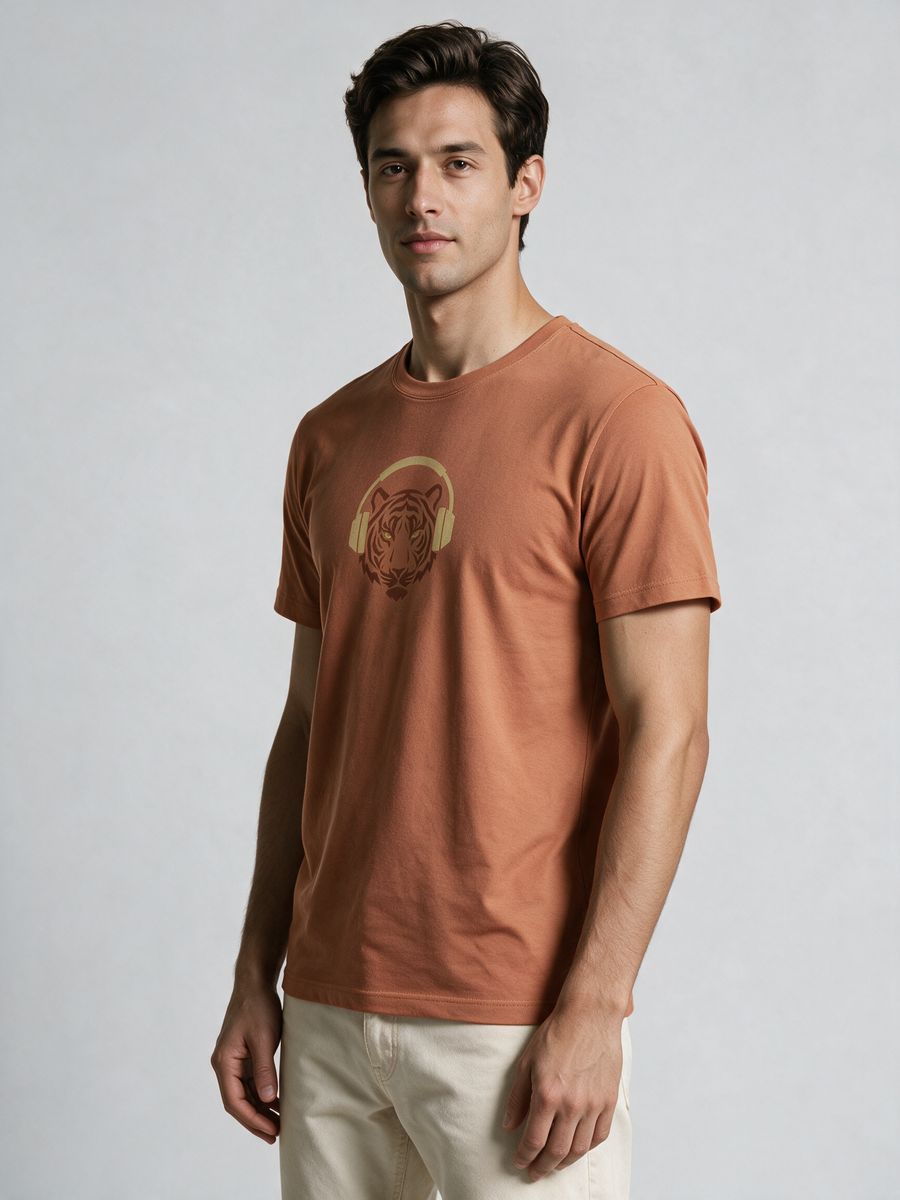 Music Graphic Printed T-Shirt For Men - Half Sleeve - alternate view 4