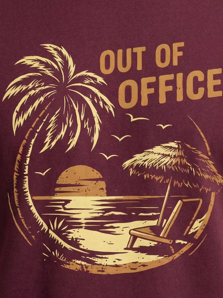 Out Of Office T-Shirt For Men - Half Sleeve - alternate view 2