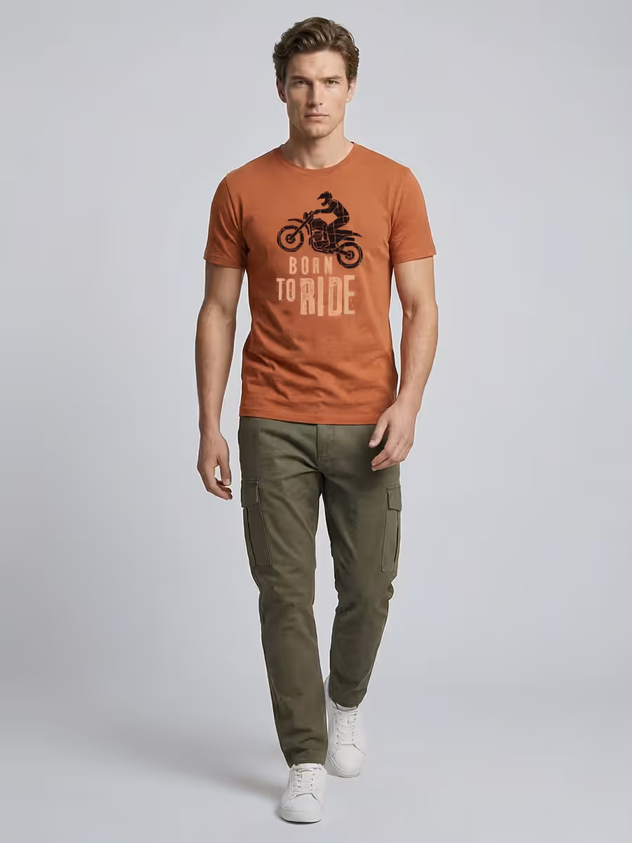 Born Rider T-Shirt For Men - Half Sleeve 5