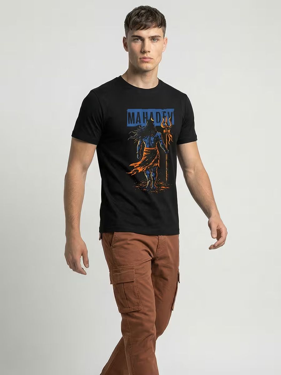 Trishul Warrior T-Shirt For Men - Half Sleeve - alternate view 5