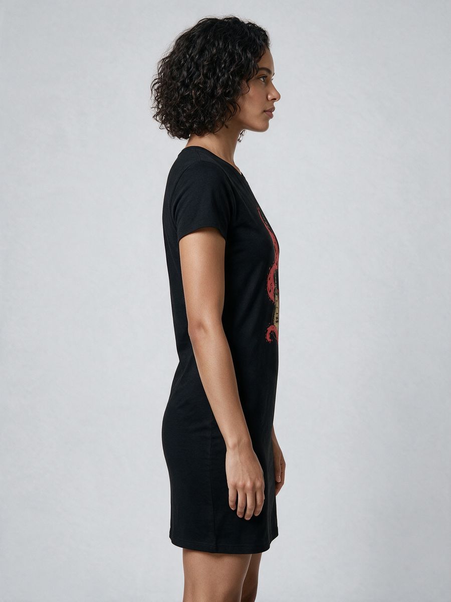 Guitar Graphic Printed Dress For Women - alternate view 3