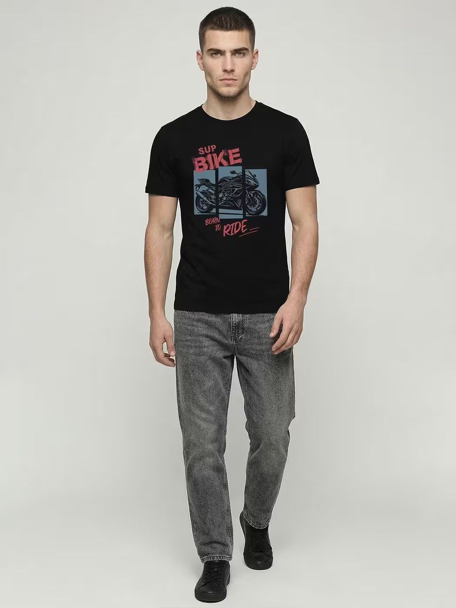 Born to Ride T-Shirt For Men - Half Sleeve - alternate view 5