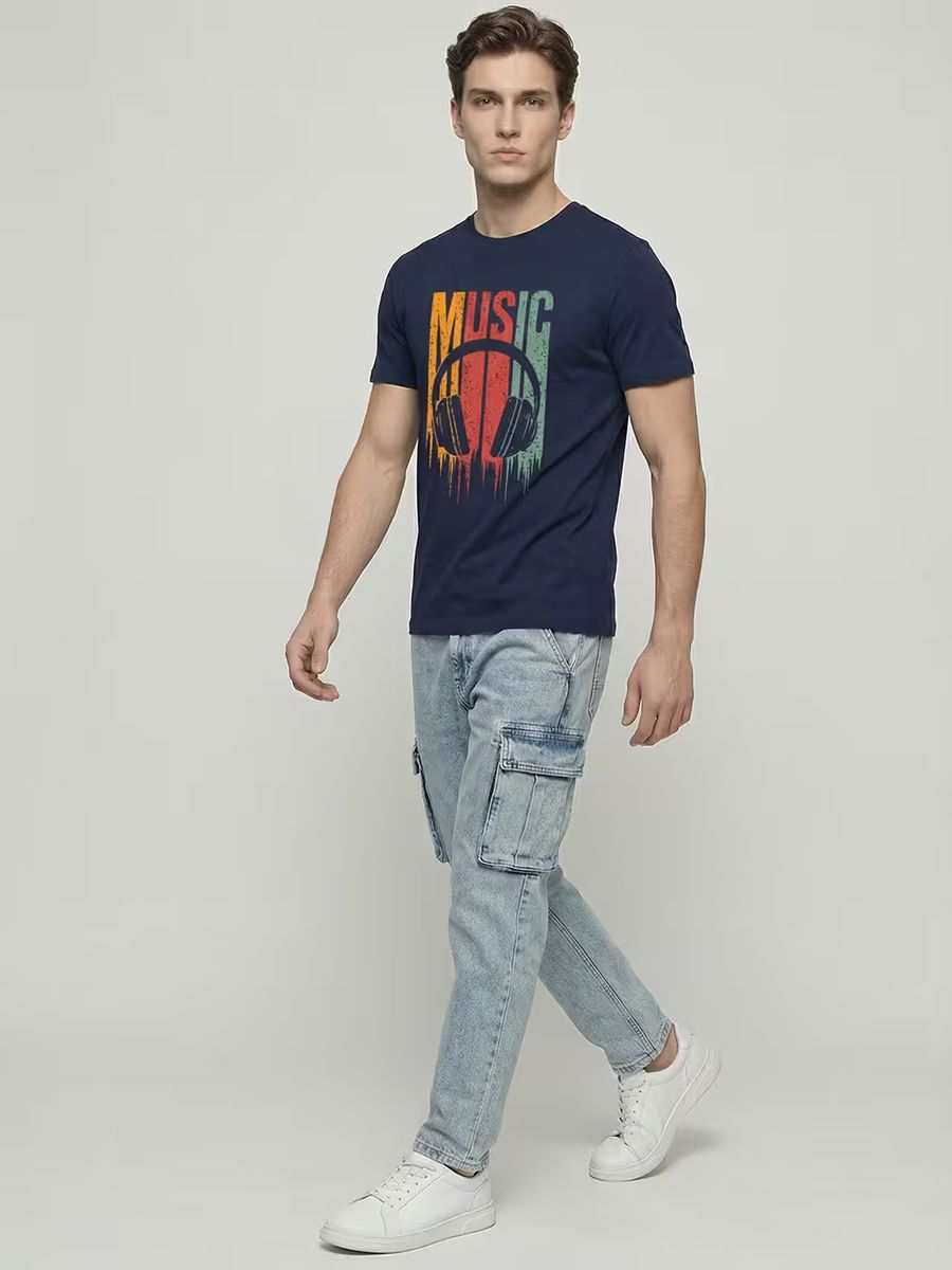 Music T-Shirt For Men - Half Sleeve - alternate view 5
