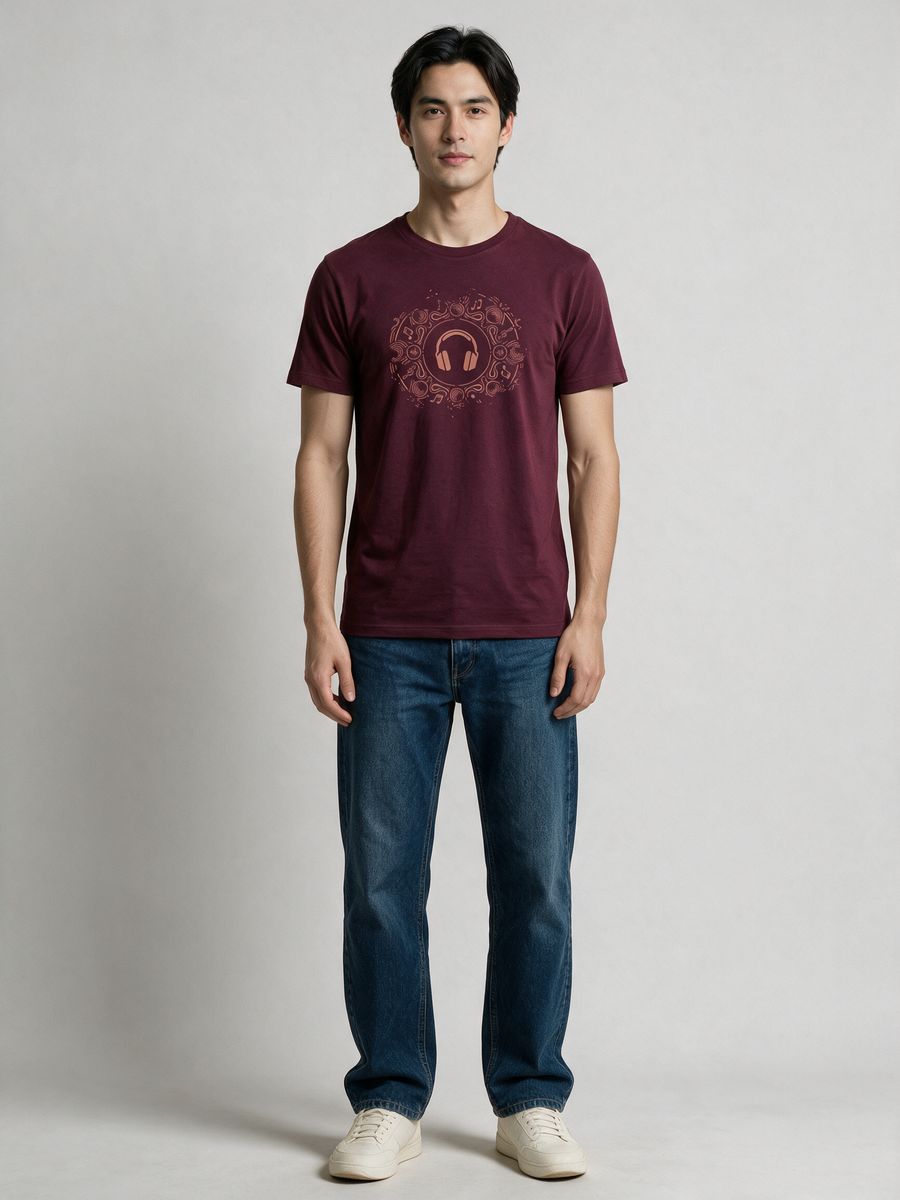Music Soul T-Shirt For Men - Half Sleeve - alternate view 6