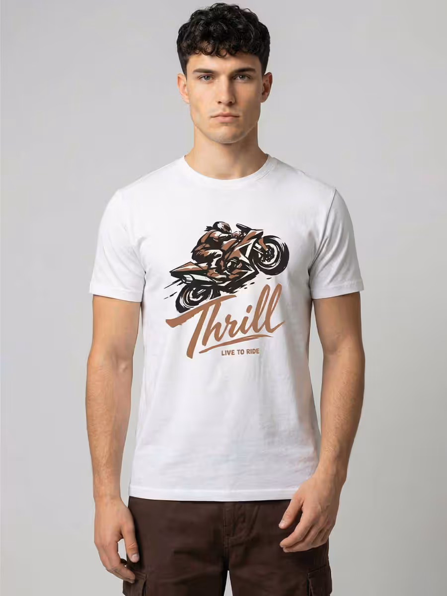 Thrill Seeker T-Shirt For Men - Half Sleeve