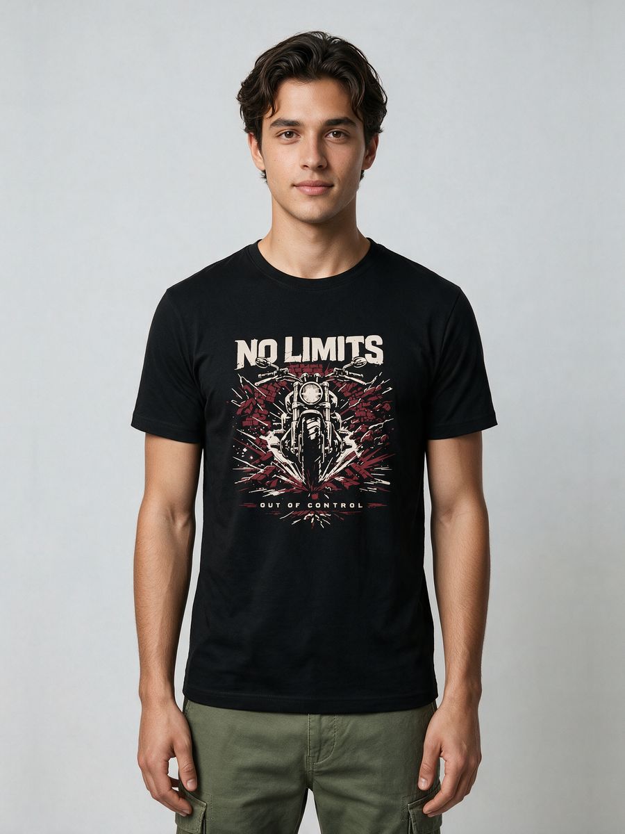 No Limits T-Shirt For Men - Half Sleeve