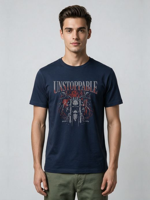 Unstoppable Bike T-Shirt For Men - Half Sleeve