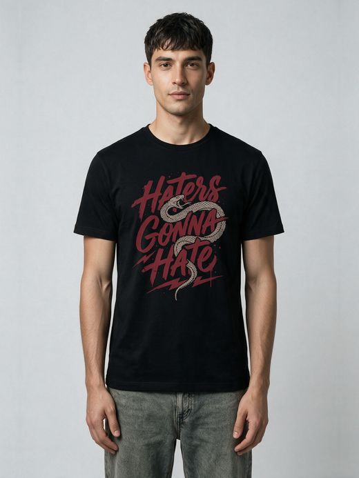 Haters Gonna Hate T-Shirt For Men - Half Sleeve