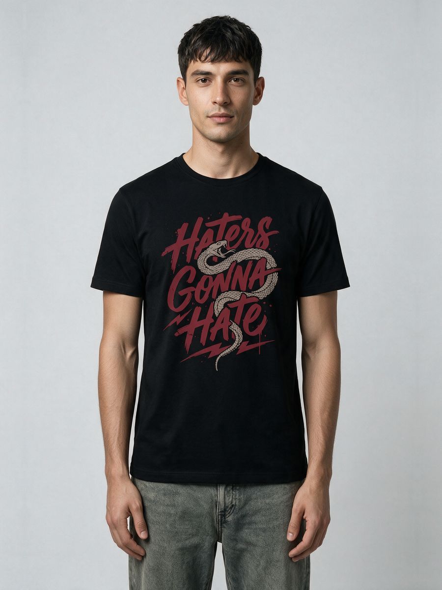 Haters Gonna Hate T-Shirt For Men - Half Sleeve