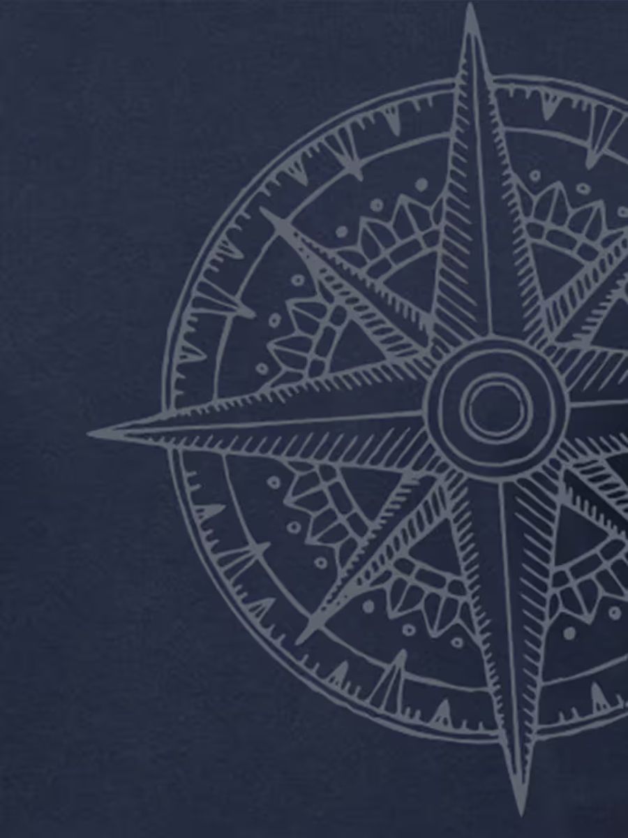 Compass Graphic T-Shirt For Men - Half Sleeve - alternate view 2