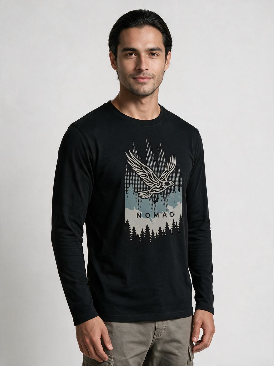 Nomad Graphic T-Shirt For Men - Full Sleeve - alternate view 4