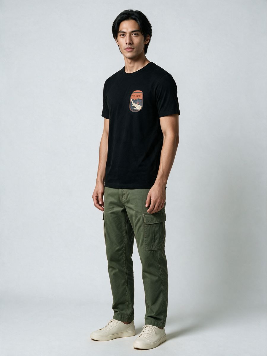 Fly Away T-Shirt For Men - Half Sleeve - alternate view 4