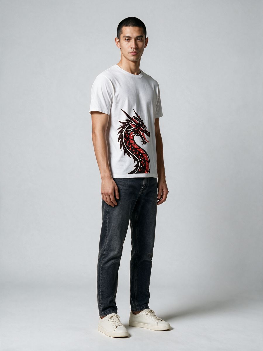 Dragon Rage T-Shirt For Men - Half Sleeve - alternate view 4