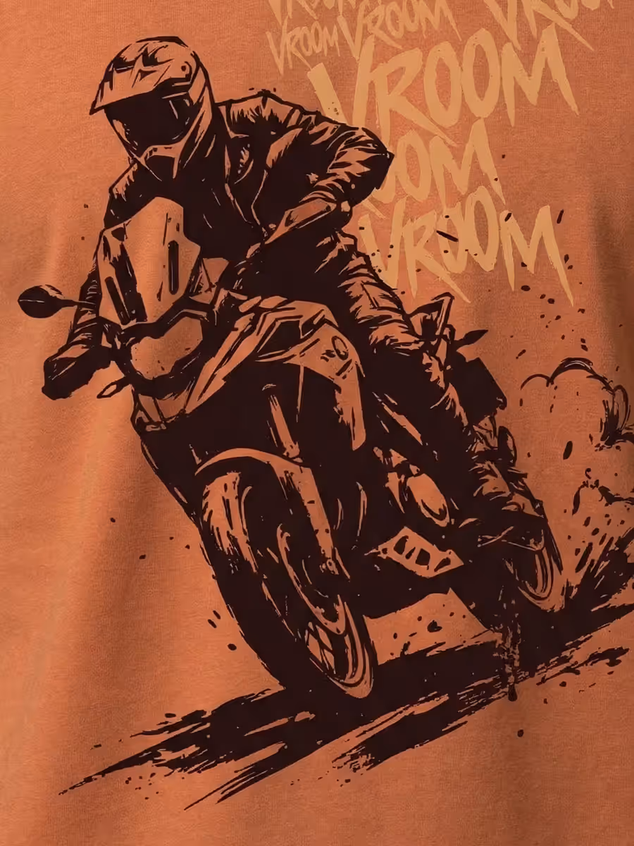 Full Throttle Bike T-Shirt For Men - Half Sleeve 2