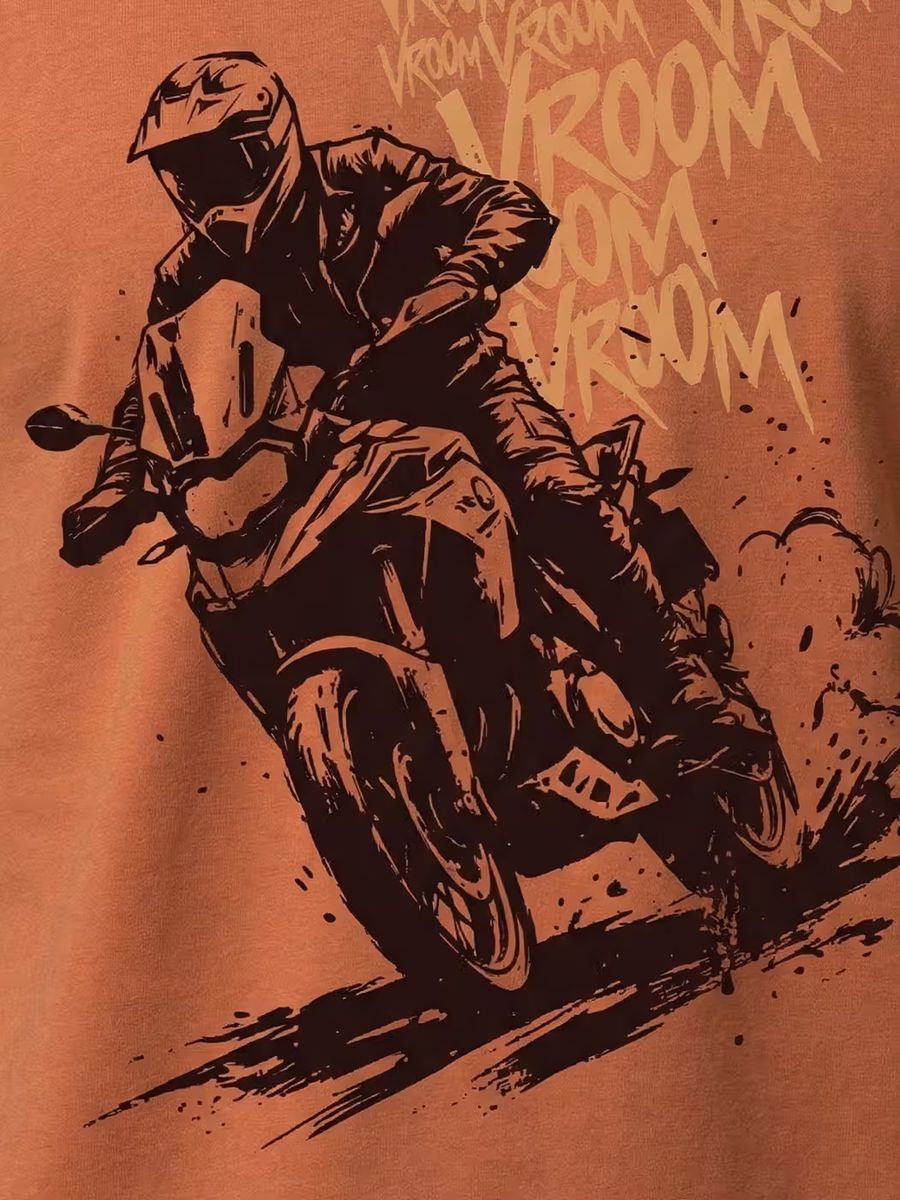 Full Throttle Bike T-Shirt For Men - Half Sleeve 2