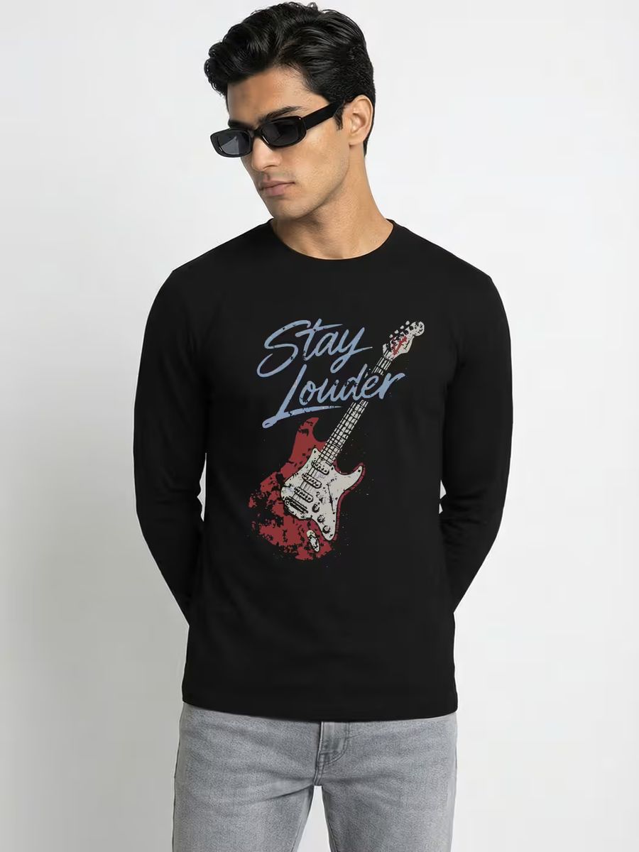 Stay Louder Music T-Shirt For Men - Full Sleeve