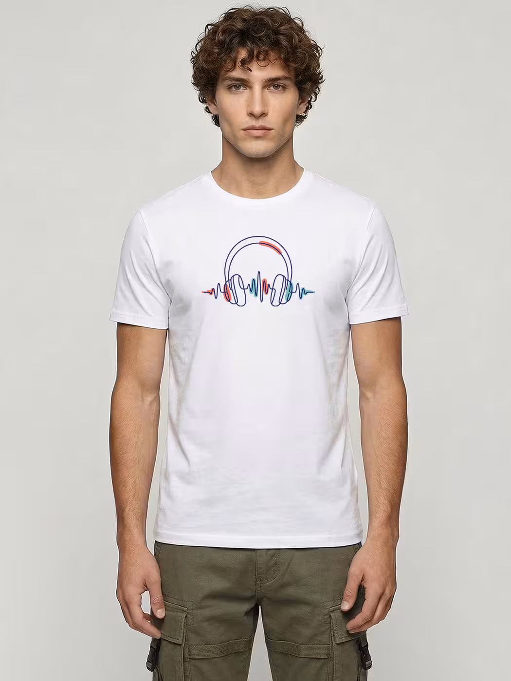 Sound Pulse T-Shirt For Men - Half Sleeve